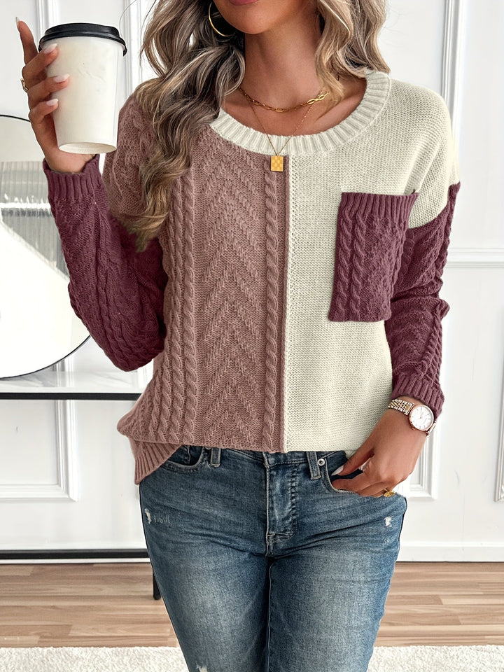 Nireva – A Blocchi di Colore in Maglia Maglione