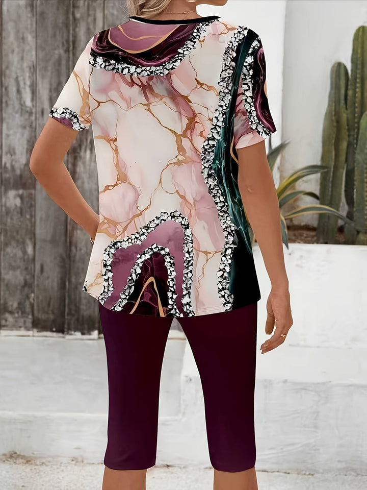 Anvina – A Stampa Geometrica in Cotone, Set