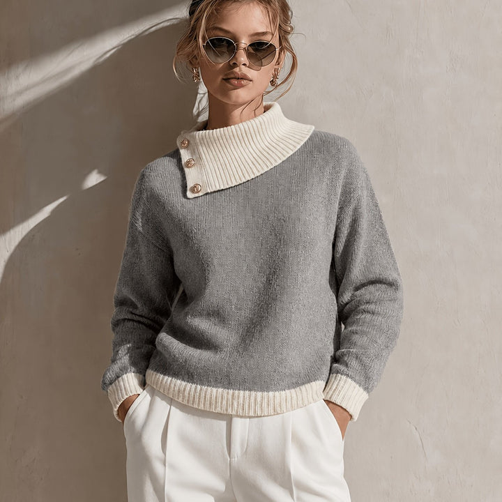 Calira – Maglione a Collo Asimmetrico