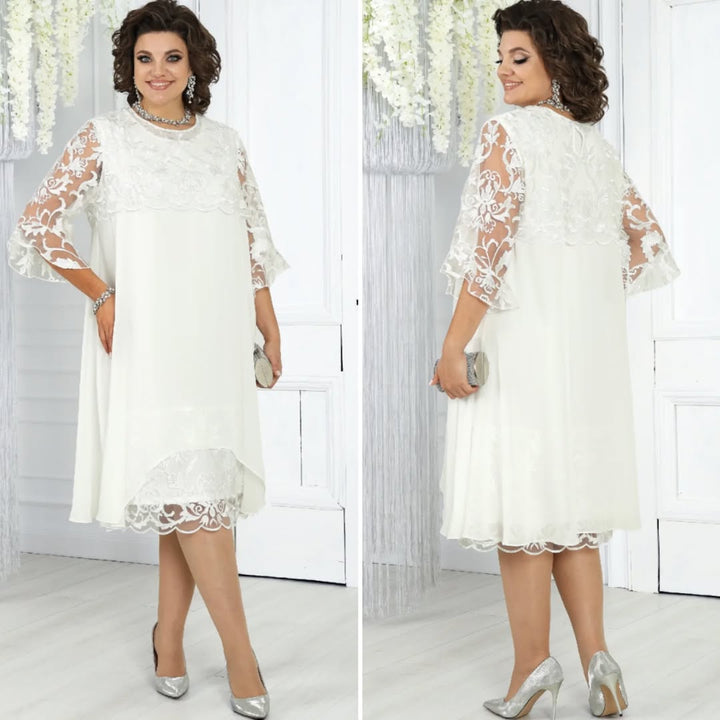 Novira – Patchwork in Chiffon Abito