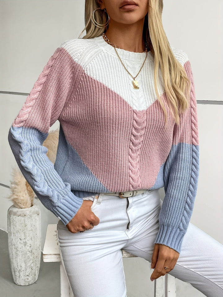 Kevara – A Blocchi di Colore in Maglia Maglione