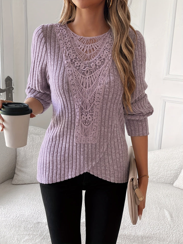 Nivara – Girocollo con Pizzo T-Shirt