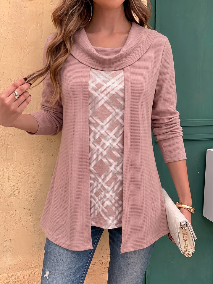 Tivora – Effetto Due Pezzi in Maglia Top