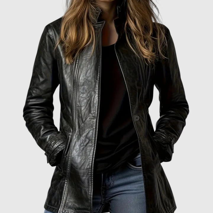 Arabella - Cappotto in effetto pelle su misura