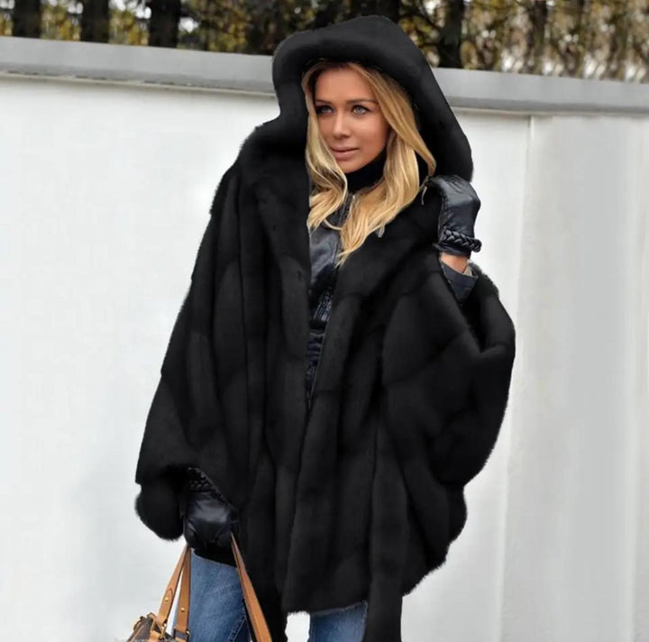 Alderley - Giacca con Cappuccio in Finta Pelle Raffinata