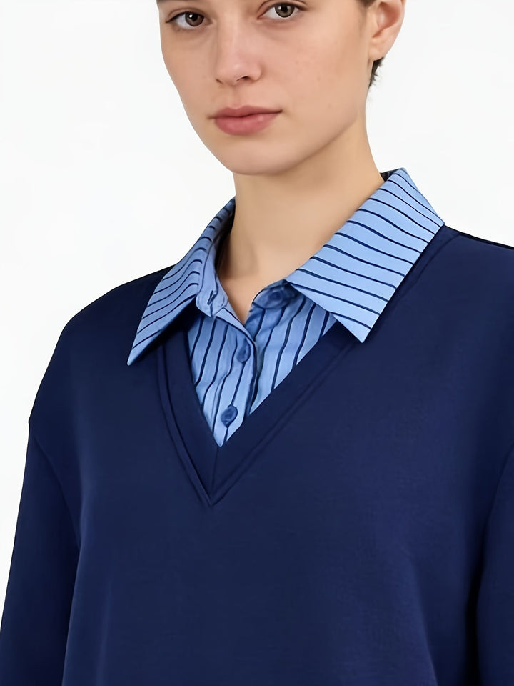 Calira – Colletto a Revers in Maglia Modello Polo