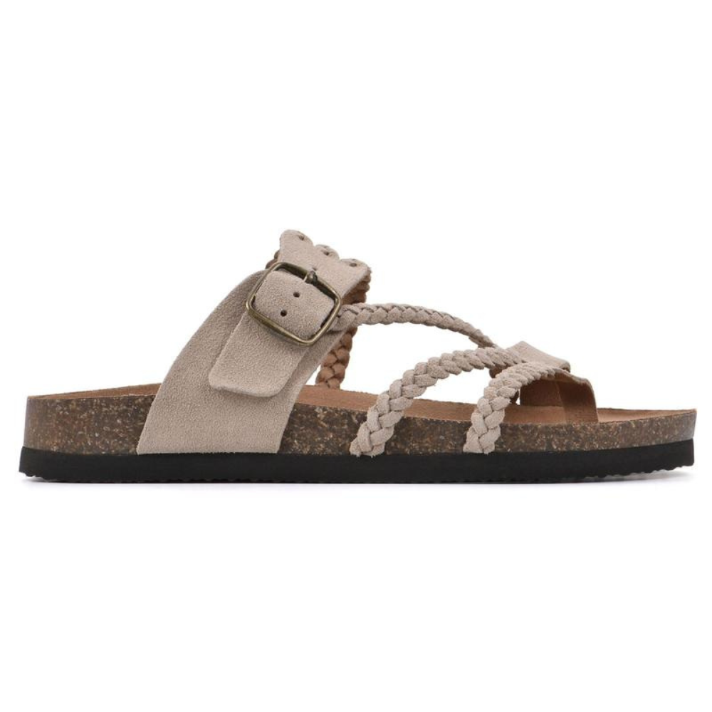 Selira – Sandali in Camoscio Intrecciato