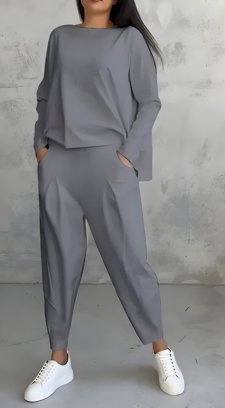 Veyla – Collo Alto e Zip Laterale in Tricot, Completo in Maglia
