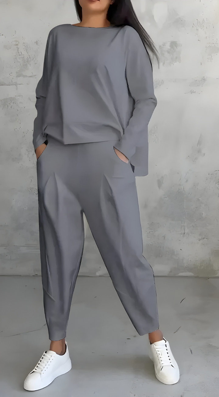 Veyla – Collo Alto e Zip Laterale in Tricot, Completo in Maglia