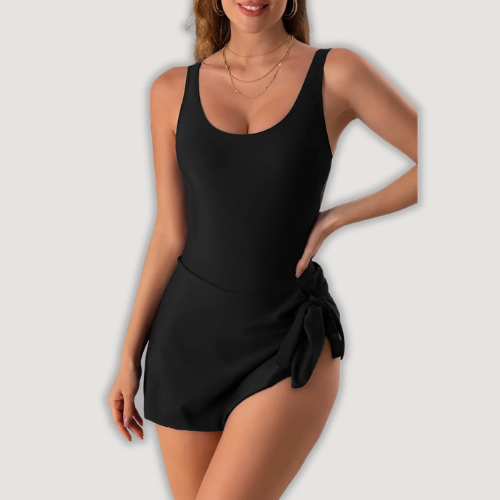 Calira – Con Gonna e Lacci Laterali in Maglina, Costumi da Bagno