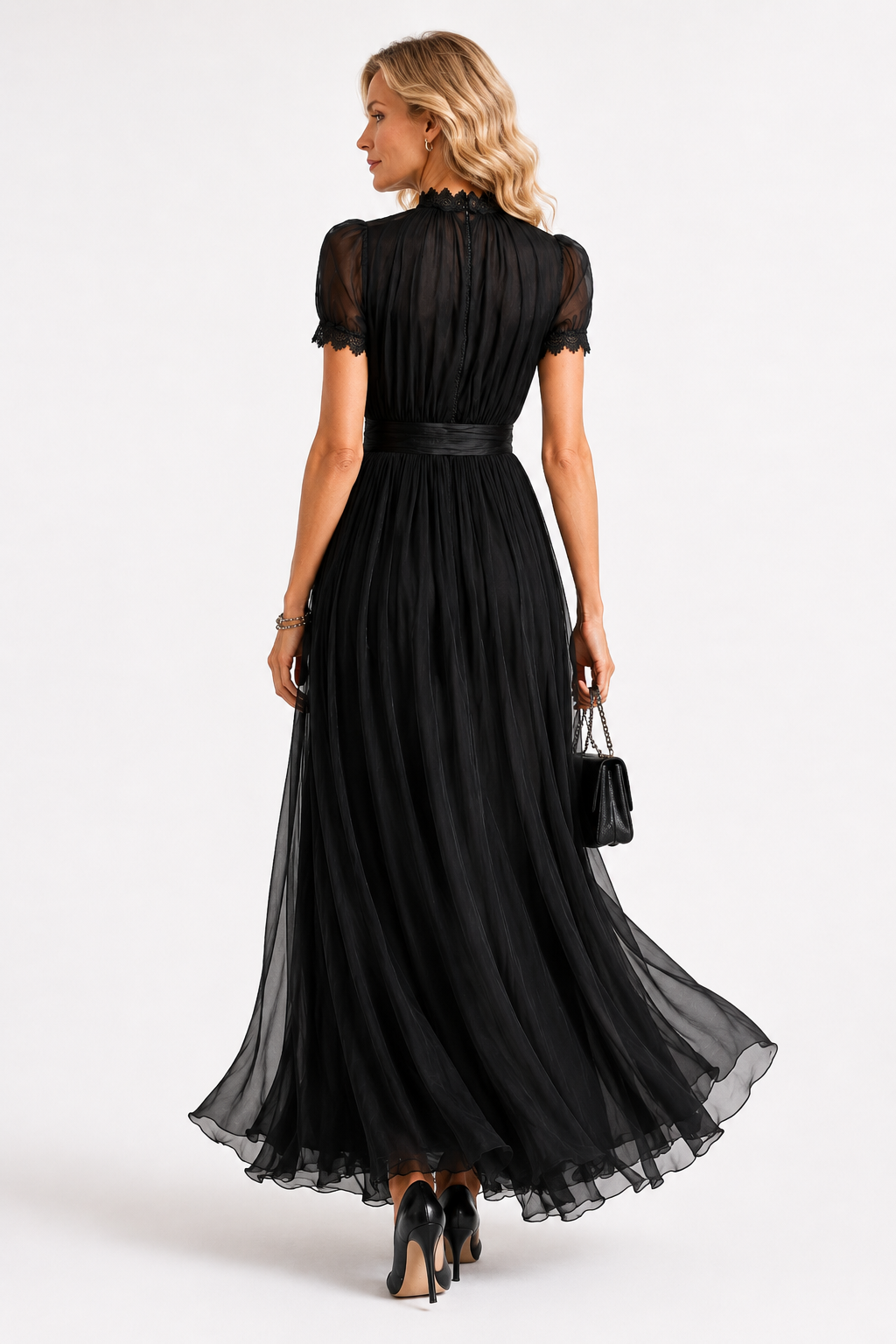 Rivana – Maxi in Chiffon Abito