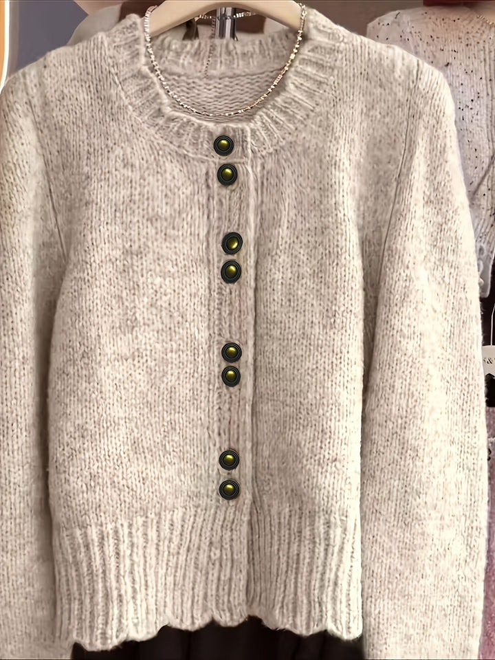 Rilena – A Bottone Singolo in Maglia Cardigan