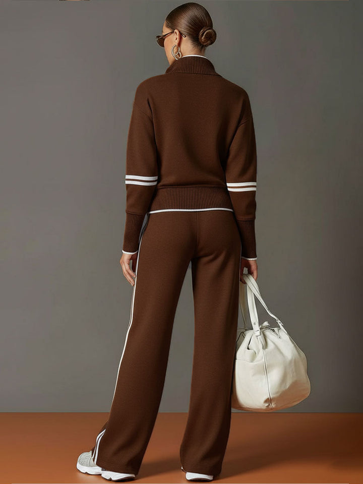 Mireva – Completo con Blusa e Pantaloni a Gamba Larga