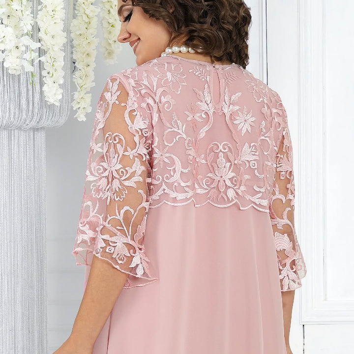 Novira – Patchwork in Chiffon Abito