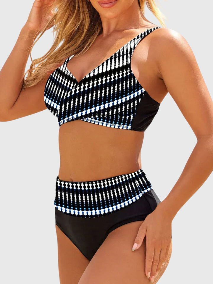 Rivana – A Vita Alta in Maglia Stretch Set Bikini