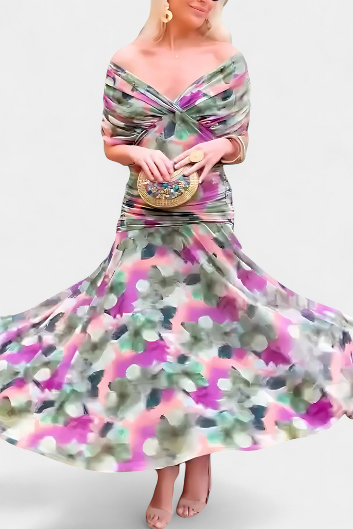 Lavenham - Abito con scollo a V morbido al tatto ed elegante