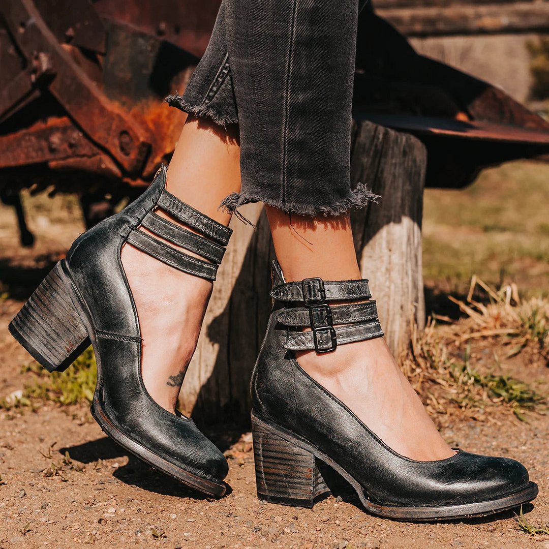 Navira – Con Cinghie in Pelle Scarpe con Tacco