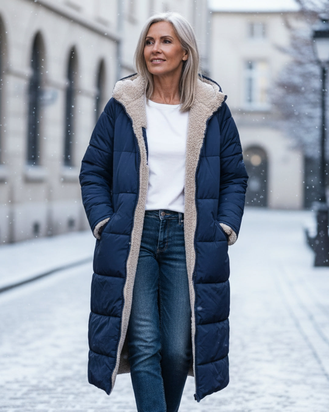 Arlise – Reversibile Foderato in Sherpa Cappotto
