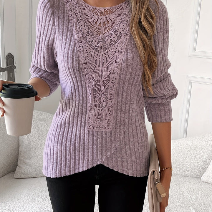 Nivara – Girocollo con Pizzo T-Shirt