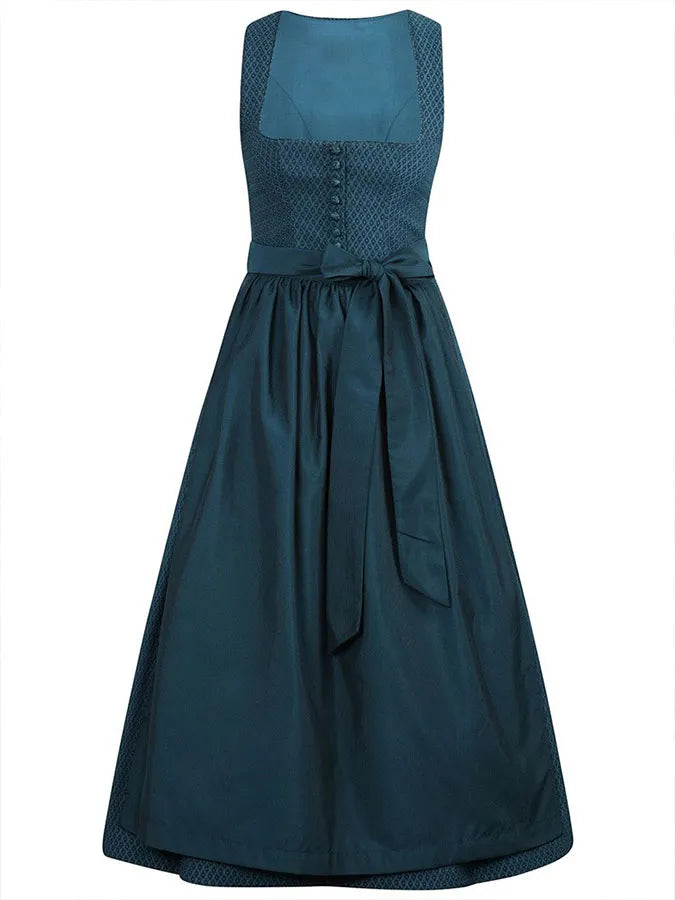 Solira – Abito Jacquard con Scollo a V