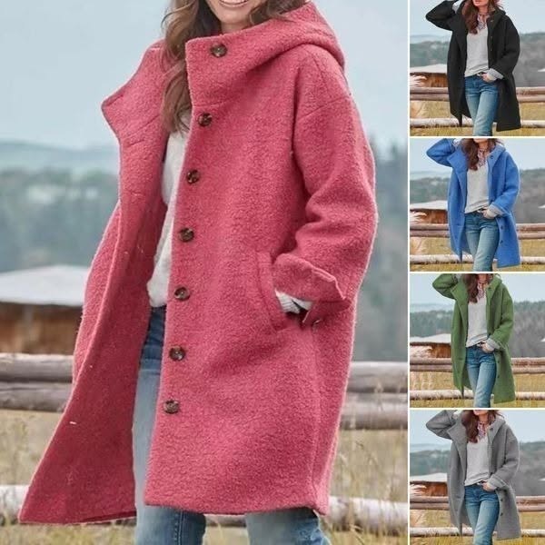 Rivena – Cappotto Lungo Intrecciato con Cintura