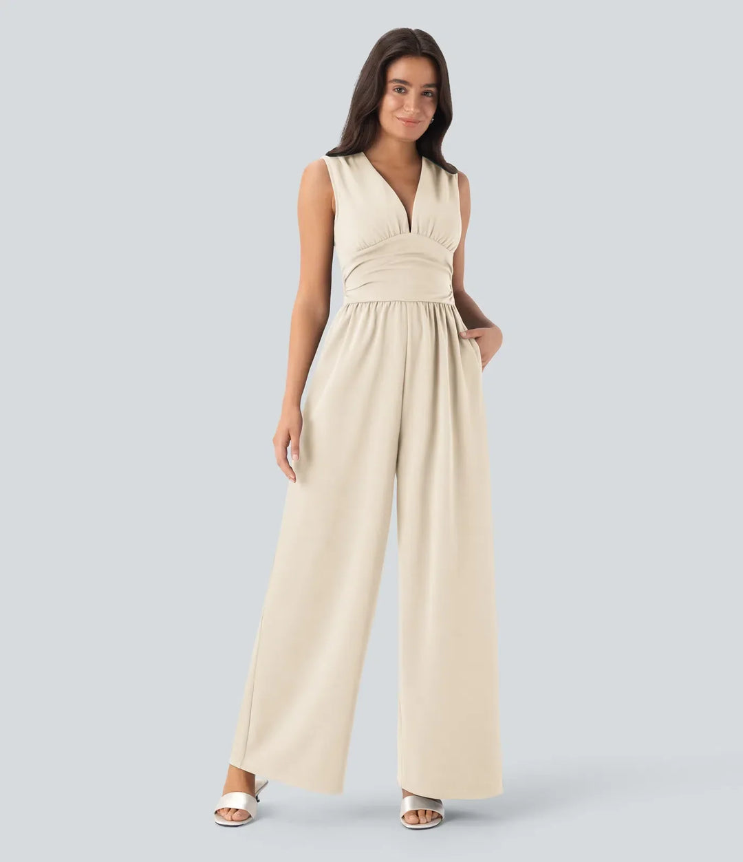 Avessa – Tuta con Pantaloni a Palazzo