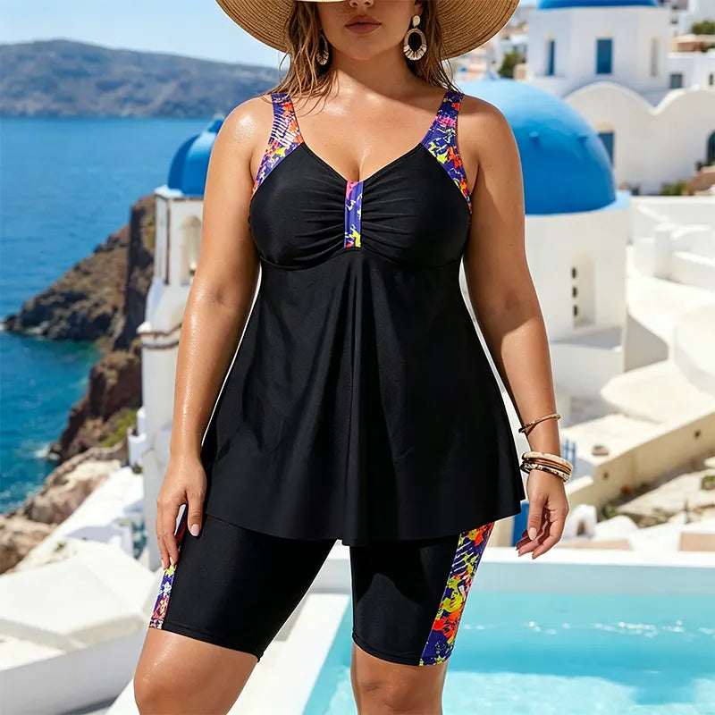 Soreli – A Gamba Larga in Stile Tankini Set di Shorts