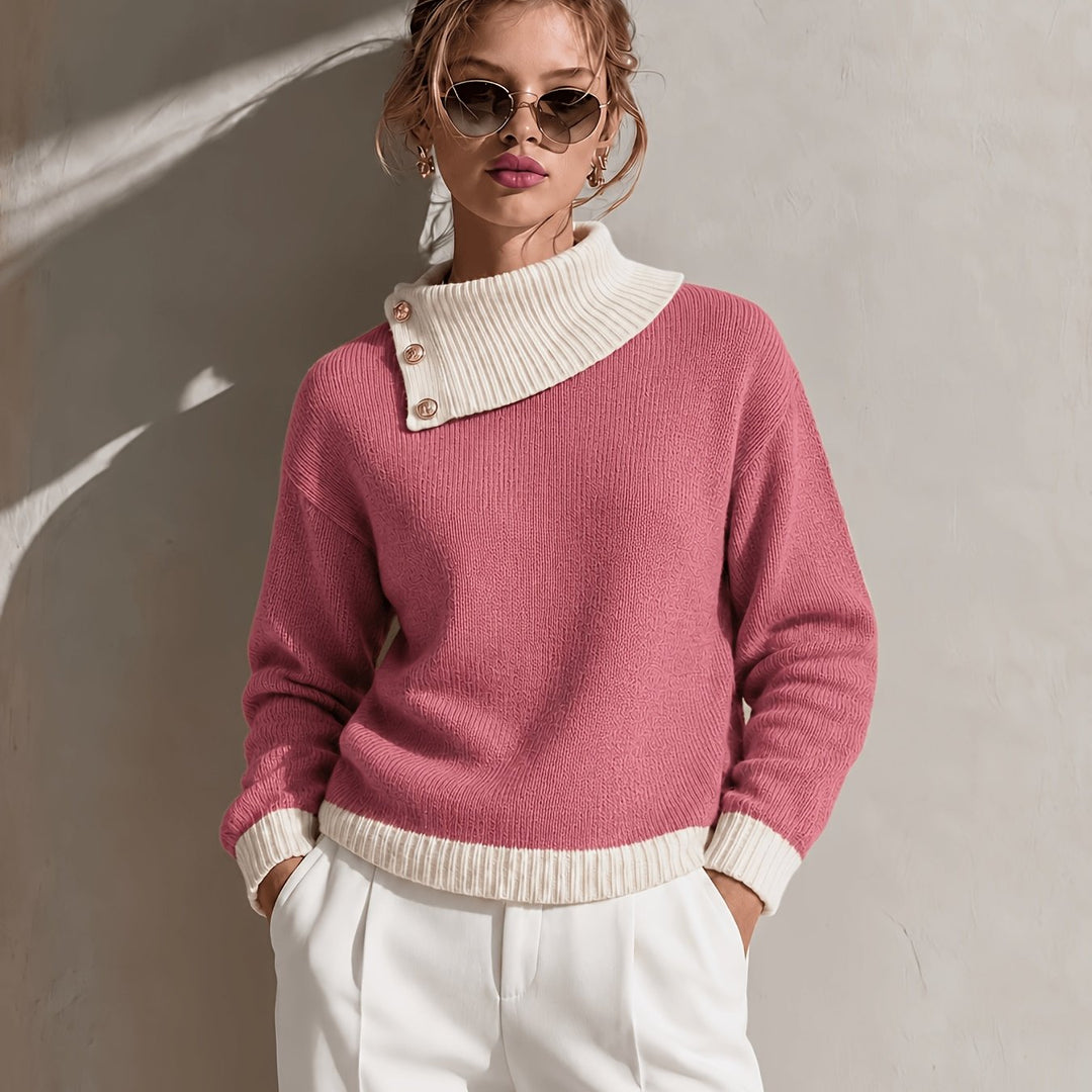 Calira – Maglione a Collo Asimmetrico