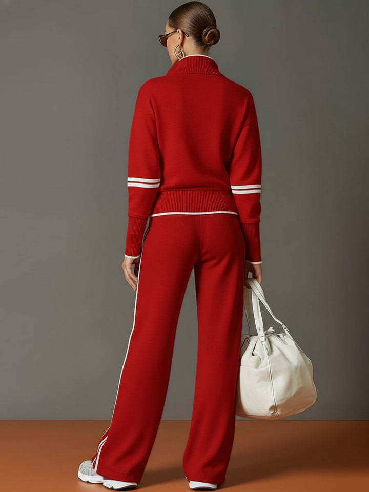 Mireva – Completo con Blusa e Pantaloni a Gamba Larga