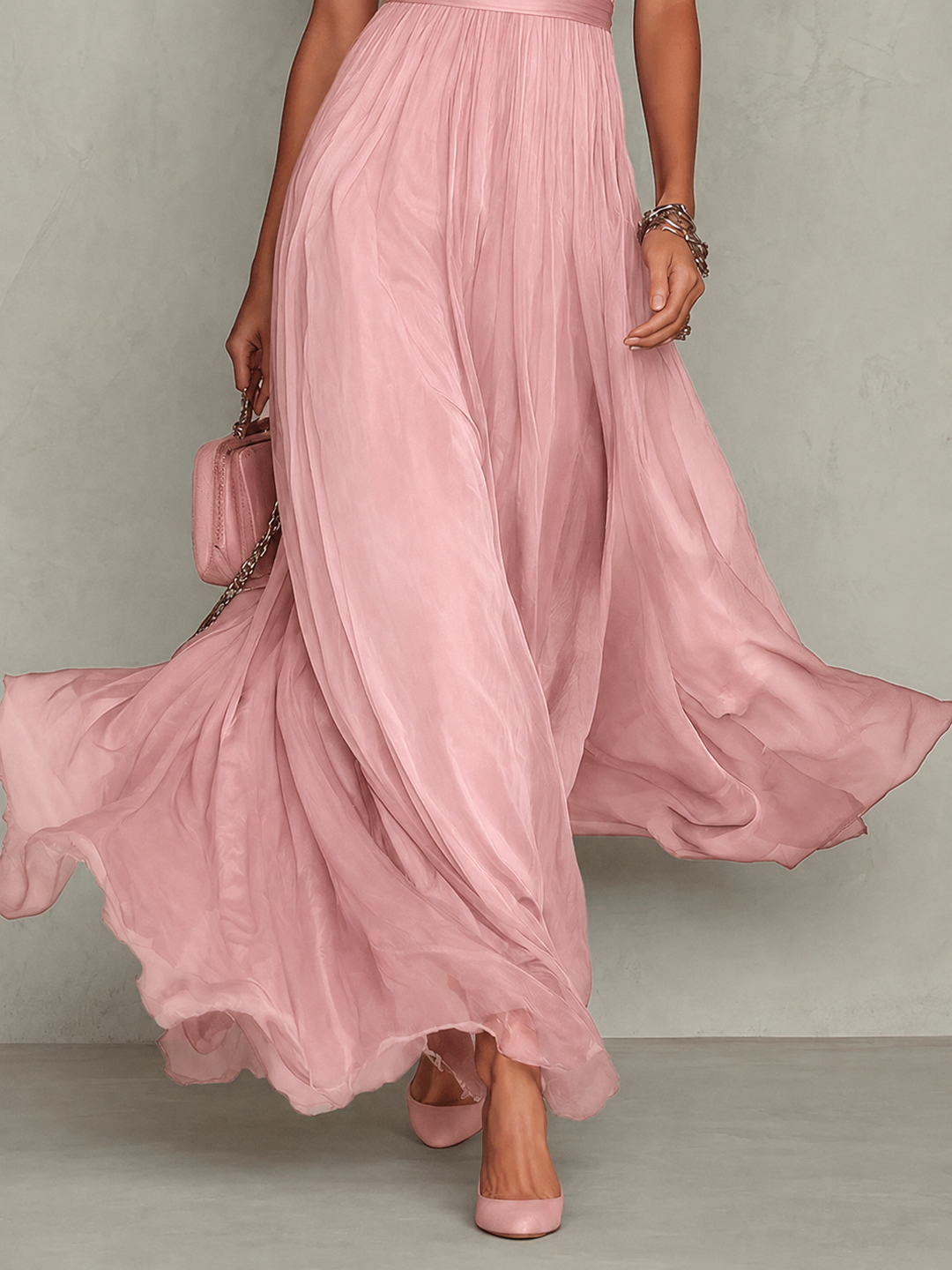 Noreli – Maxi in Chiffon Abito