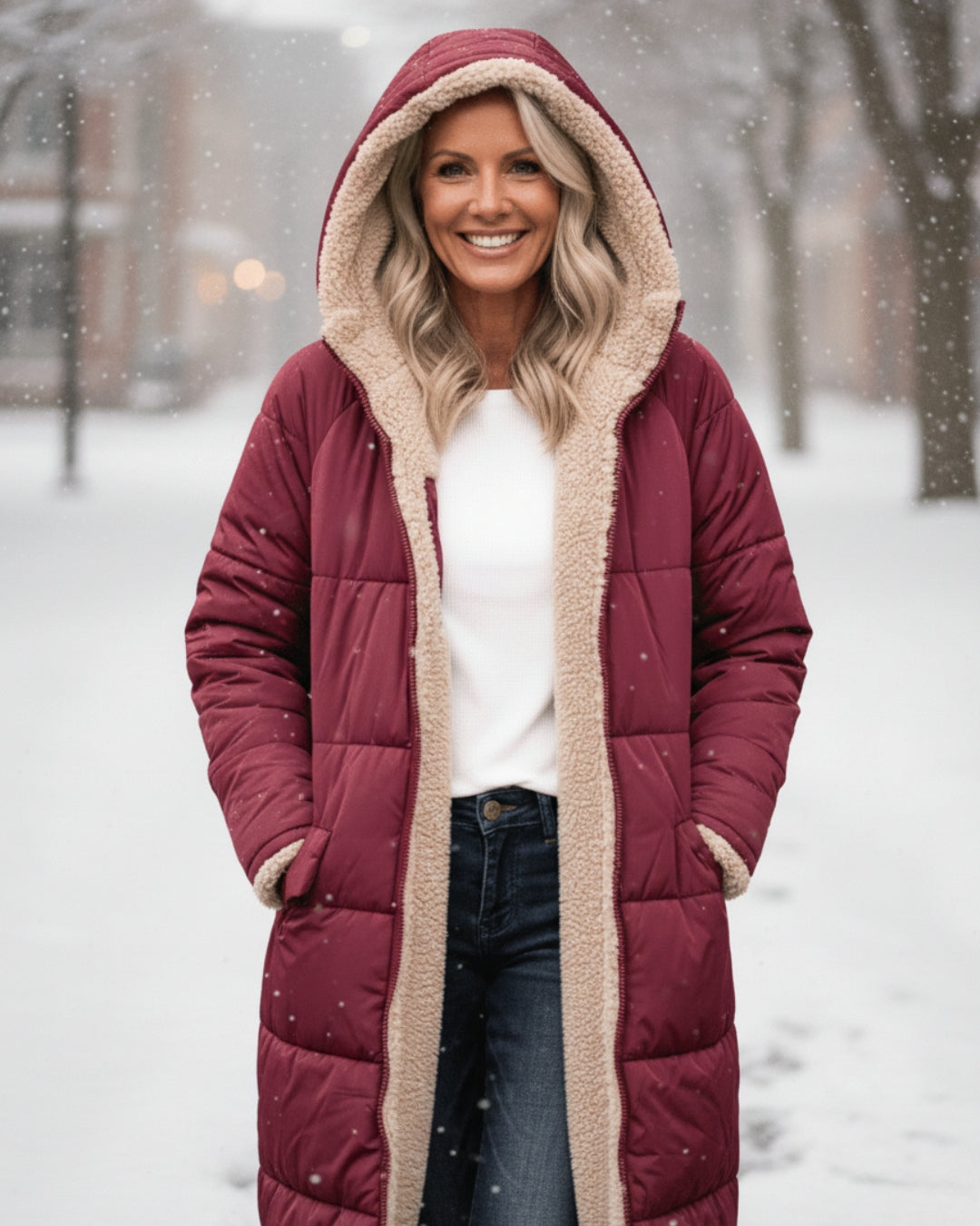 Arlise – Reversibile Foderato in Sherpa Cappotto