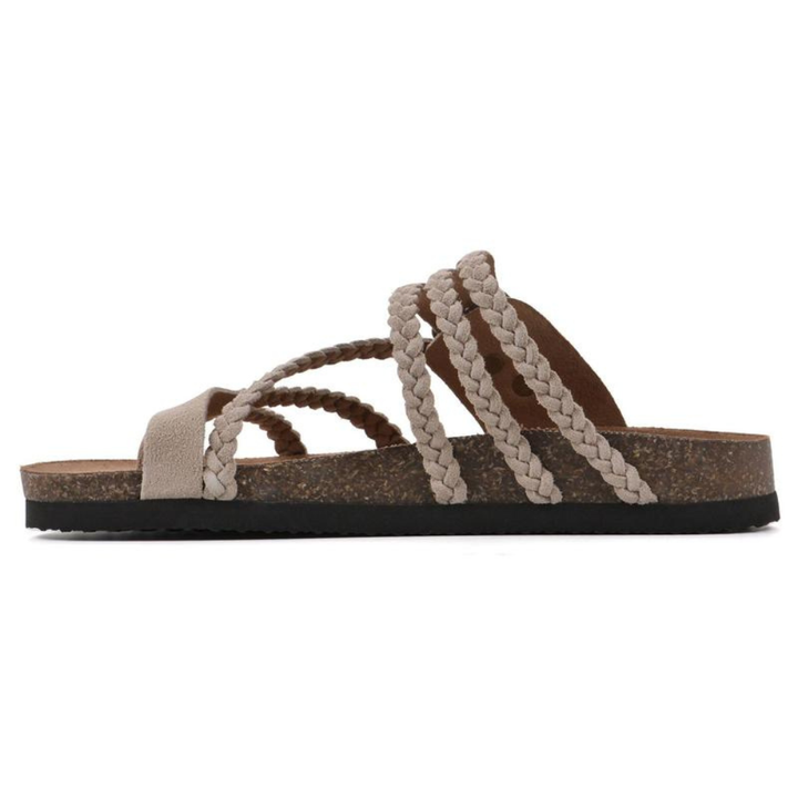 Selira – Sandali in Camoscio Intrecciato