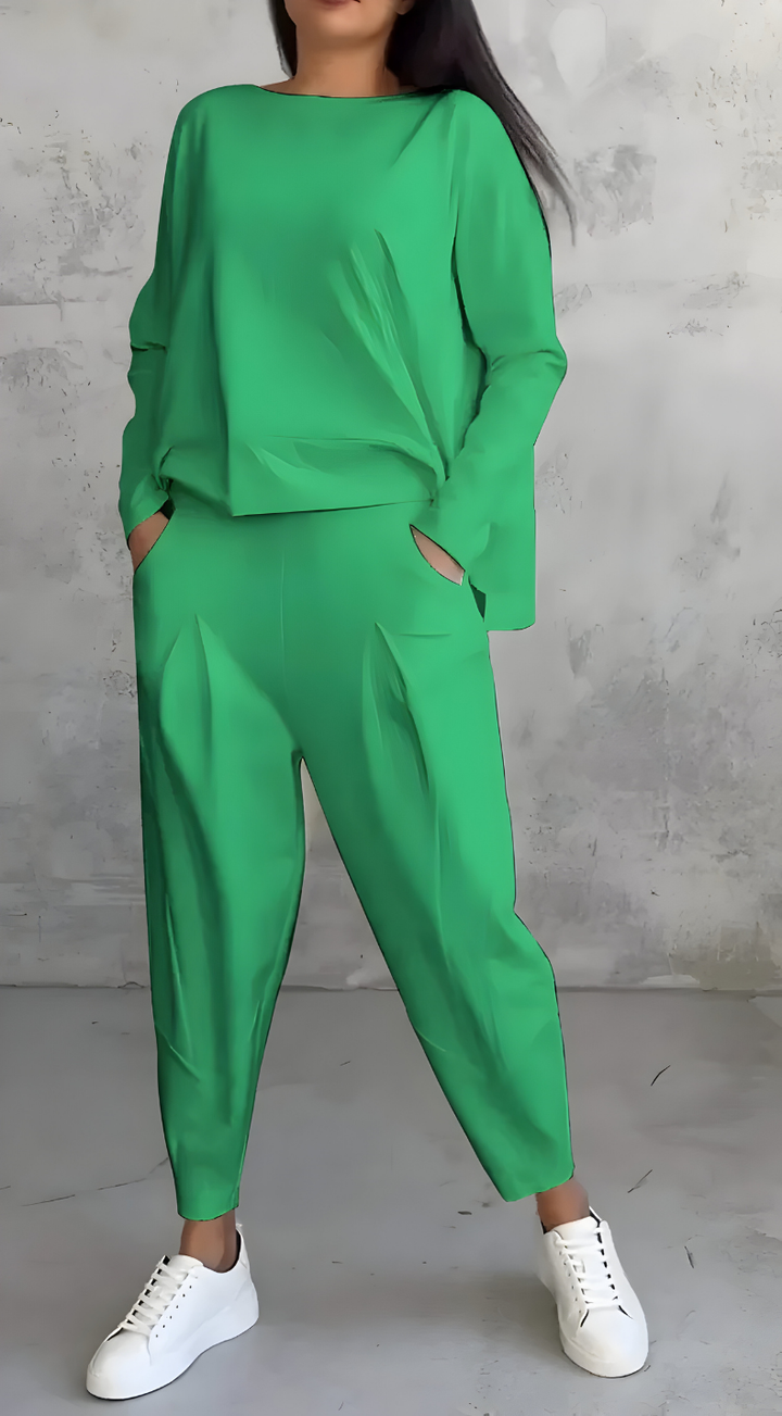 Veyla – Collo Alto e Zip Laterale in Tricot, Completo in Maglia