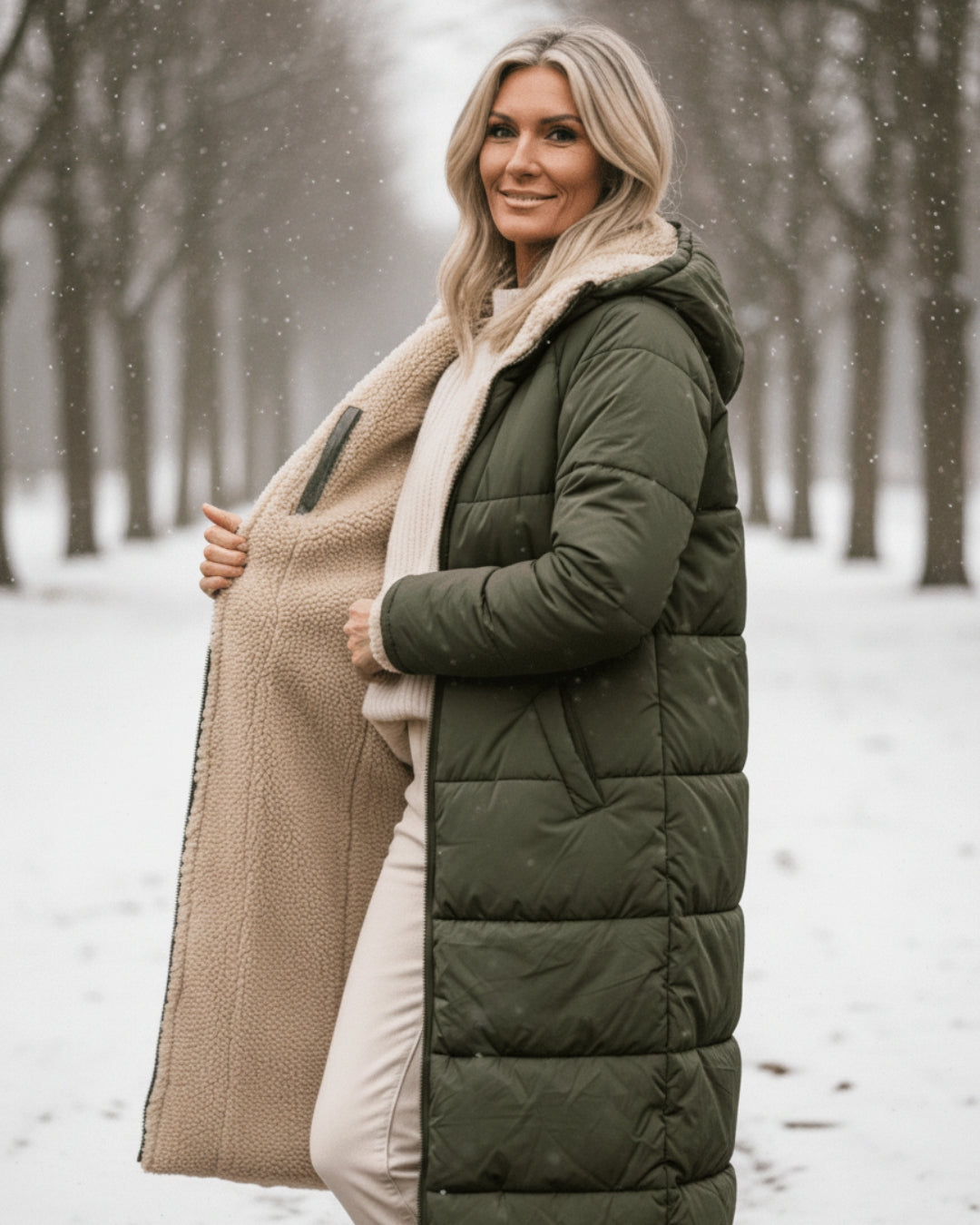 Arlise – Reversibile Foderato in Sherpa Cappotto