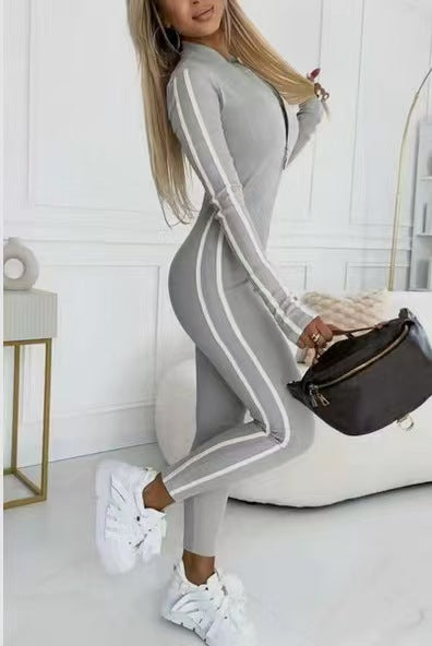 Vayla – Strisce a Contrasto in Jersey Stretch Tuta