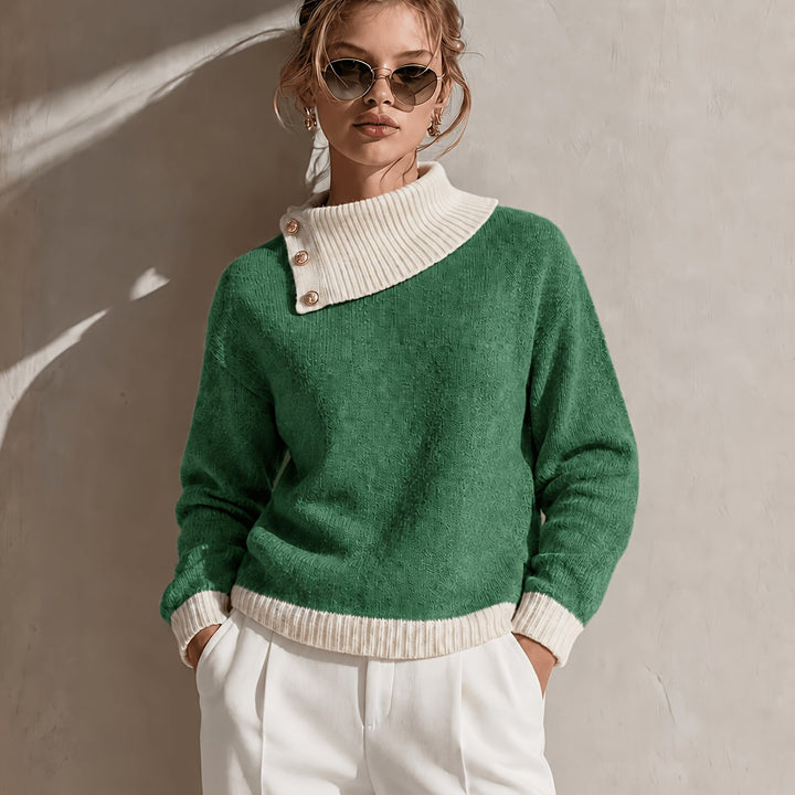 Calira – Maglione a Collo Asimmetrico