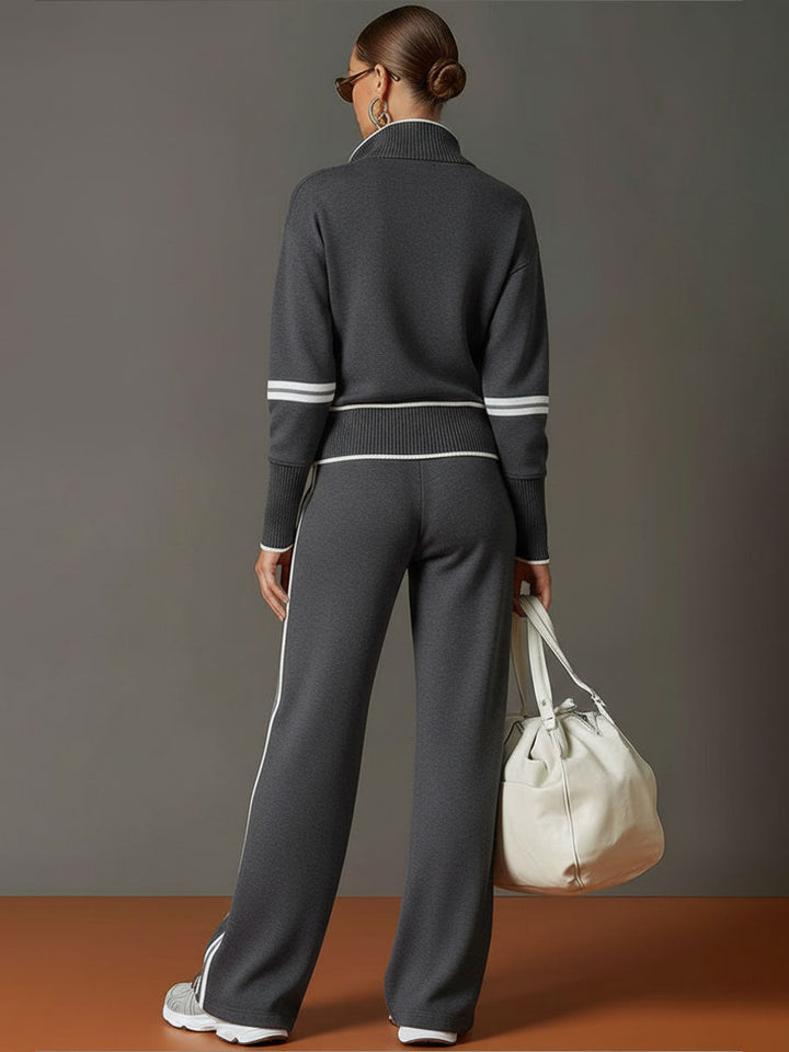 Mireva – Completo con Blusa e Pantaloni a Gamba Larga