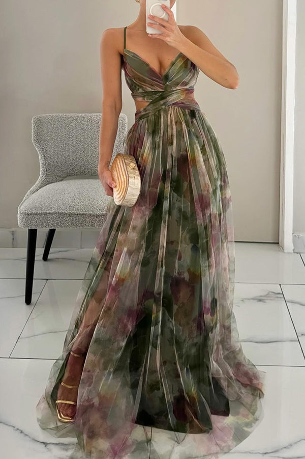 Sevira – Vita Imperiale in Chiffon, Abito Maxi