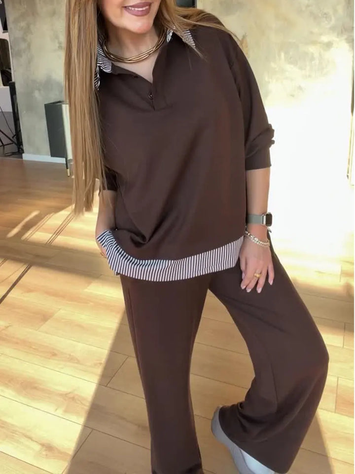 Velani – Patchwork in Cotone, Set Felpa e Pantaloni
