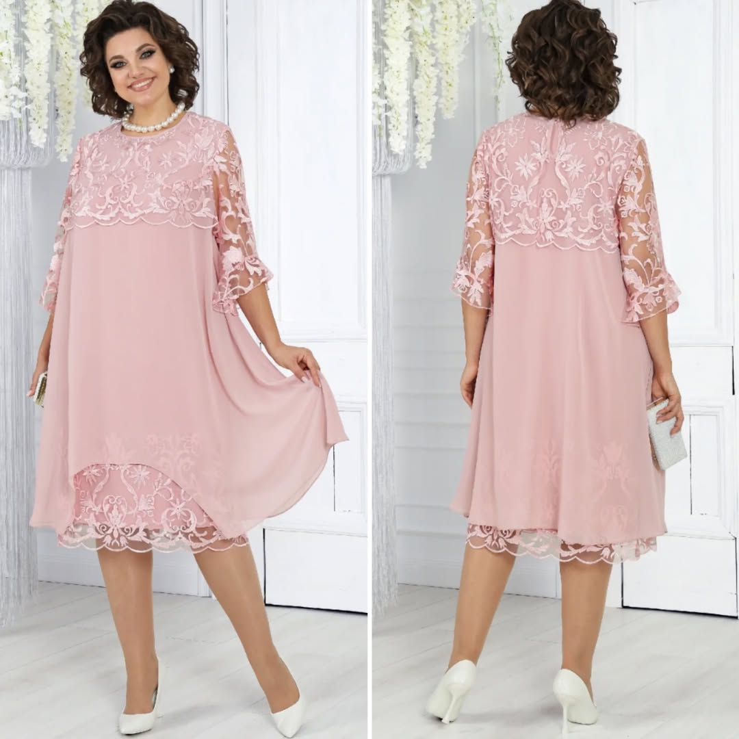Novira – Patchwork in Chiffon Abito