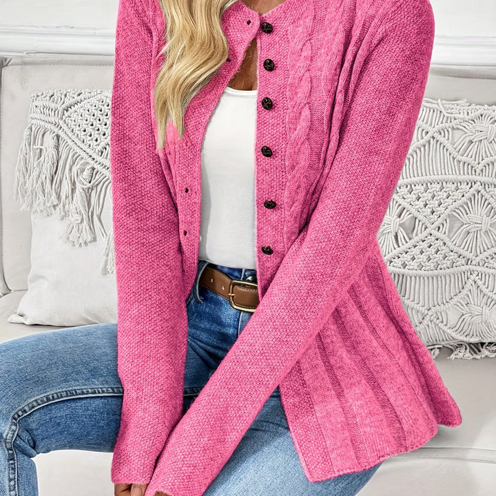 Noreli – Dettaglio a Treccia in Maglia Cardigan