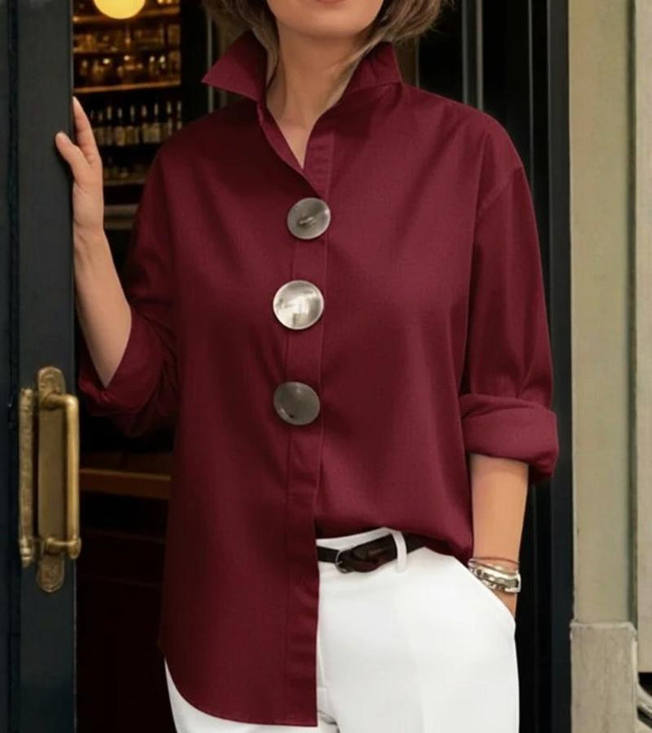 Virela – Collo Alto in Tessuto Blusa