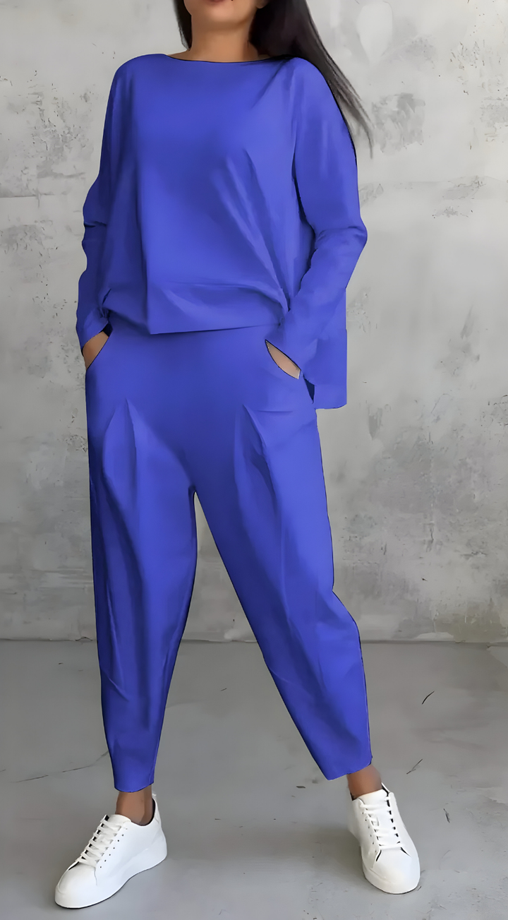 Veyla – Collo Alto e Zip Laterale in Tricot, Completo in Maglia