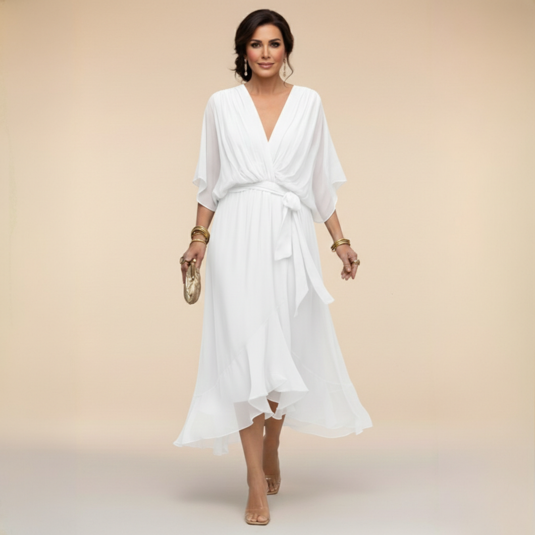 Nevaya – Abito Trasparente con Scollo a V