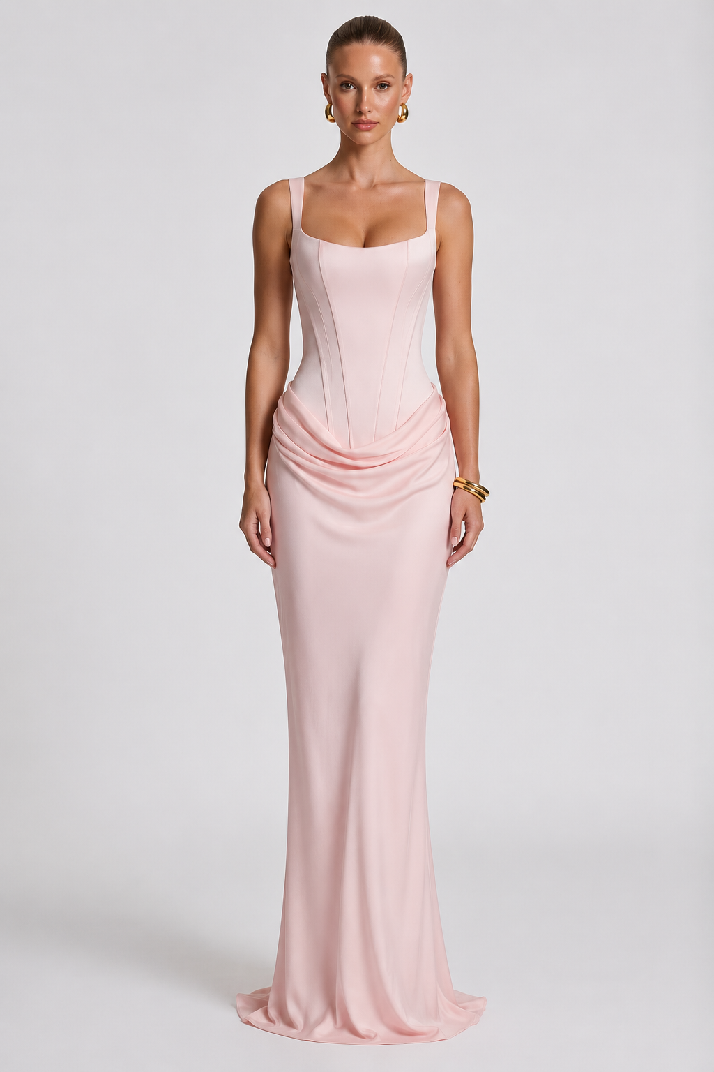 Rheva – Abito Maxi con Corsetto