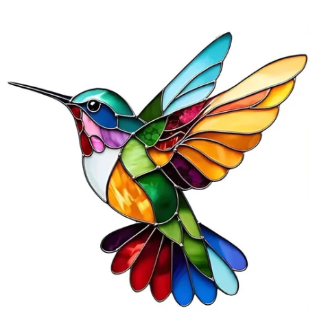 Seriva – Ciondolo a Forma di Colibrì in Acciaio Inossidabile, Collana