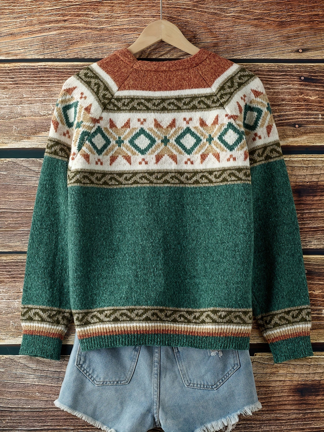 Mireva – A Blocchi di Colore in Maglia Cardigan