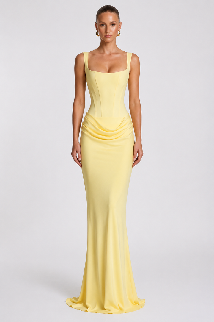 Rheva – Abito Maxi con Corsetto