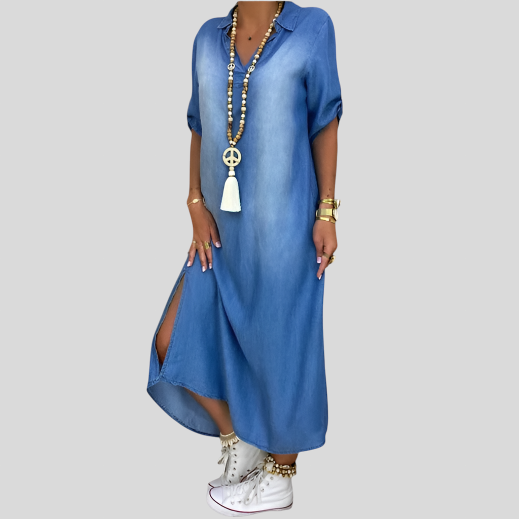 Mevra – Vestibilità Rilassata in Denim – Abito