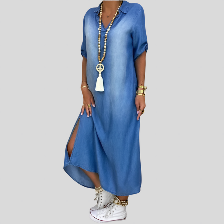 Mevra – Vestibilità Rilassata in Denim – Abito